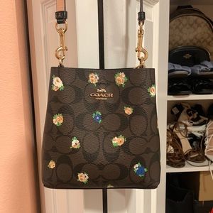 Coach floral side bag